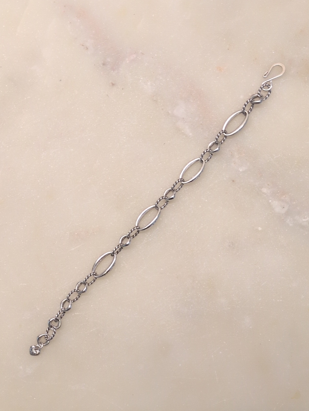 Sale!🔥Brighton Oval Link Bracelet Silver Adjustable - Picture 7 of 11